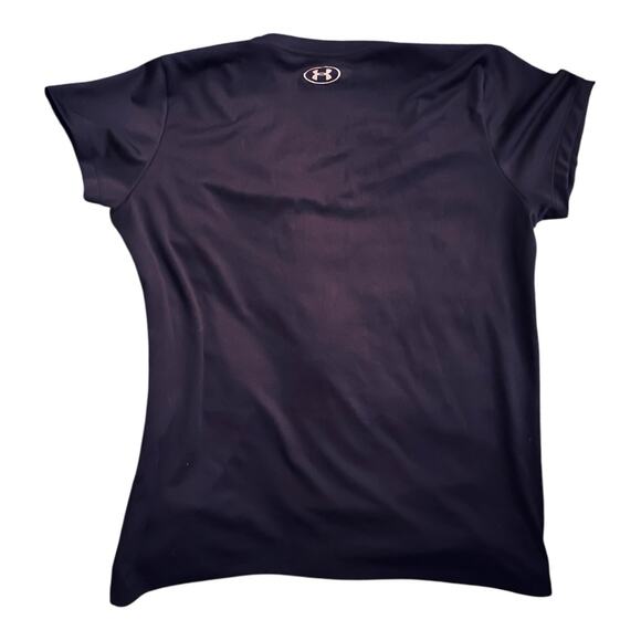 Under Armour Women's Heat Gear Short Sleeve T-Shirt Loose Fit Black Size Large - Picture 3 of 3